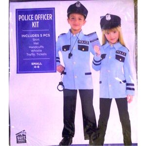 KIDS POLICE OFFICER HALLOWEEN 🎃 COSTUME SMALL NWT